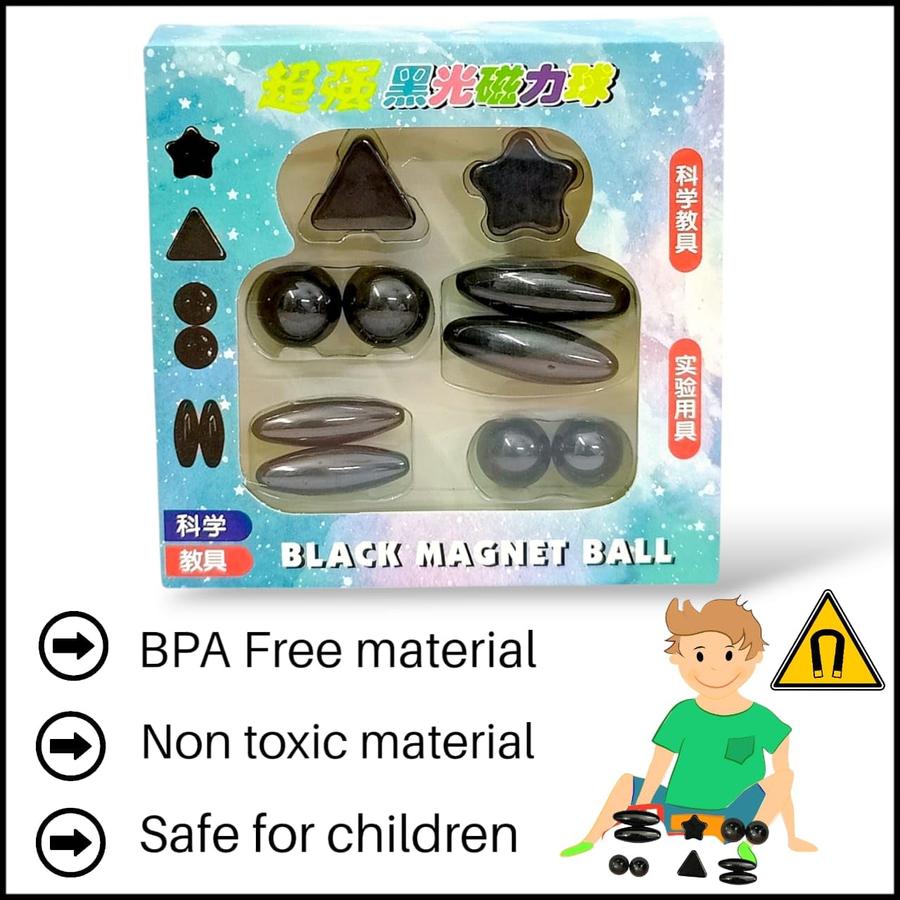 10 Pcs Kids Magnet Power Kit for Kids