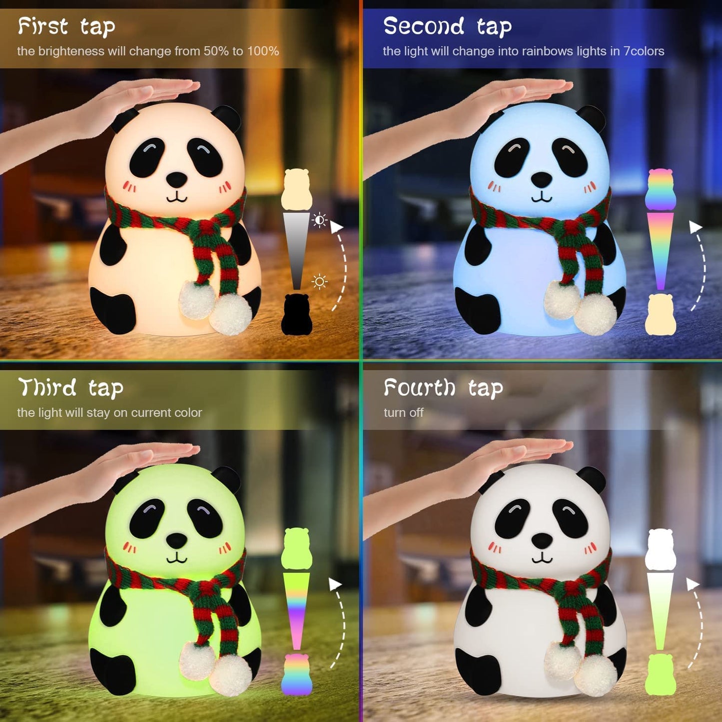 Panda Night Light Lamp