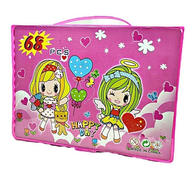 68-piece colouring set for kids