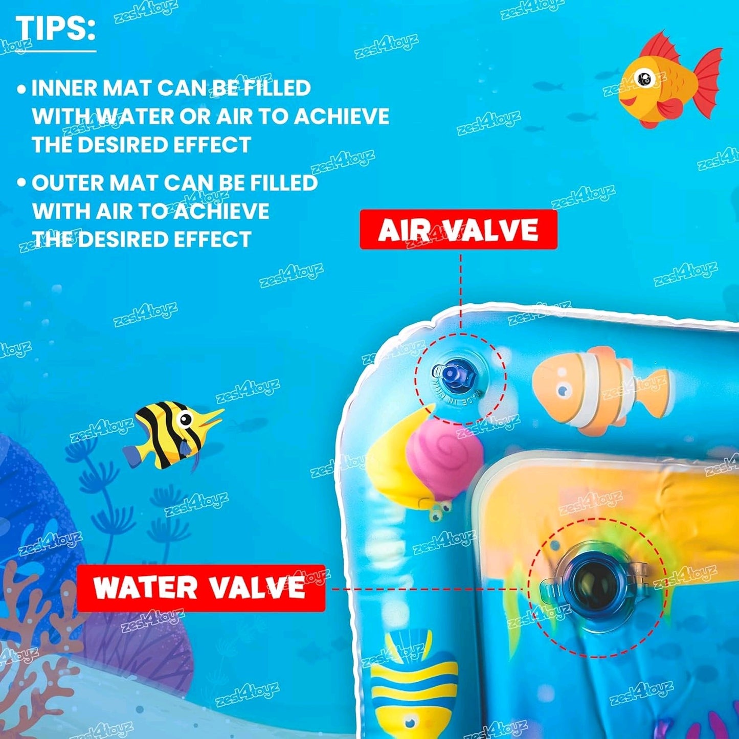 Infinno Inflatable Mat Premium Baby Water Play Mat