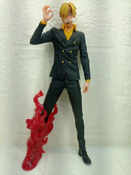 32 cm Smoking Sanji Orange Flames One Piece Figurine
