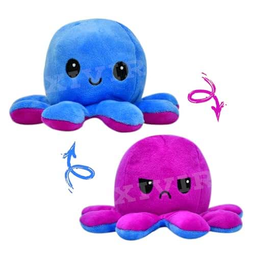 Reversible Octopus Soft Toy 12 cm
