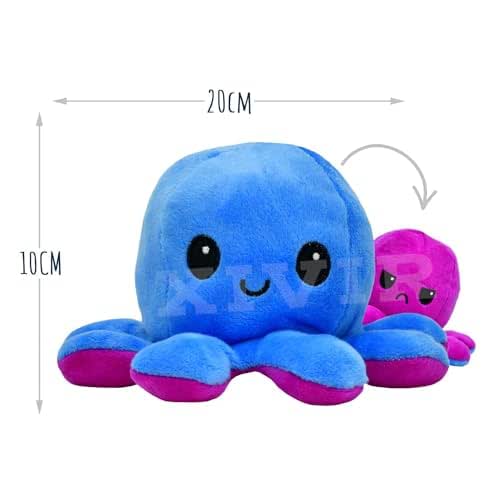 Reversible Octopus Soft Toy 12 cm