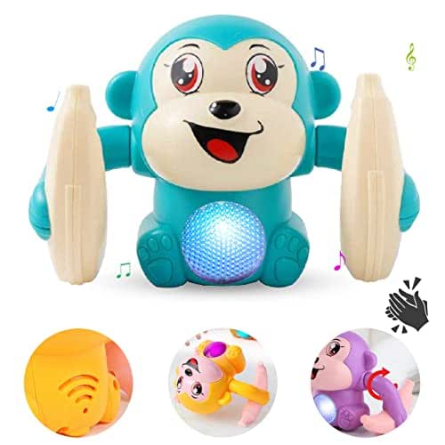 Monkey rolling banana toy