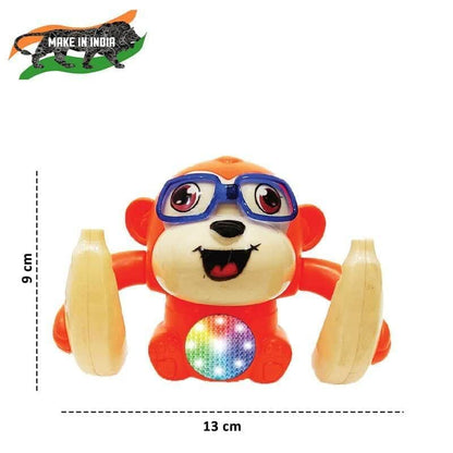 Monkey rolling banana toy