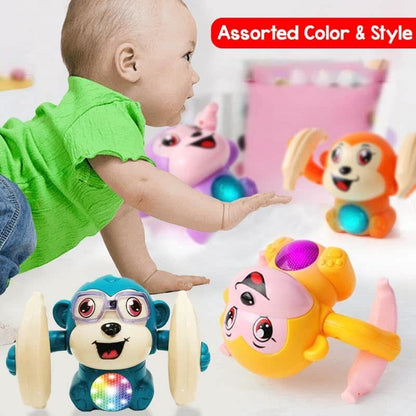Monkey rolling banana toy