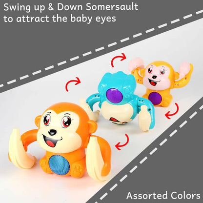 Monkey rolling banana toy