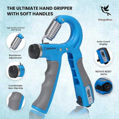 Digital hand grip
