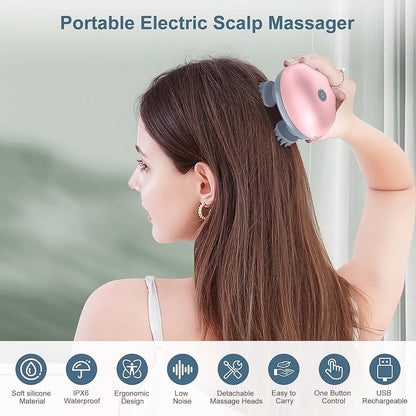 Electric scalp massager
