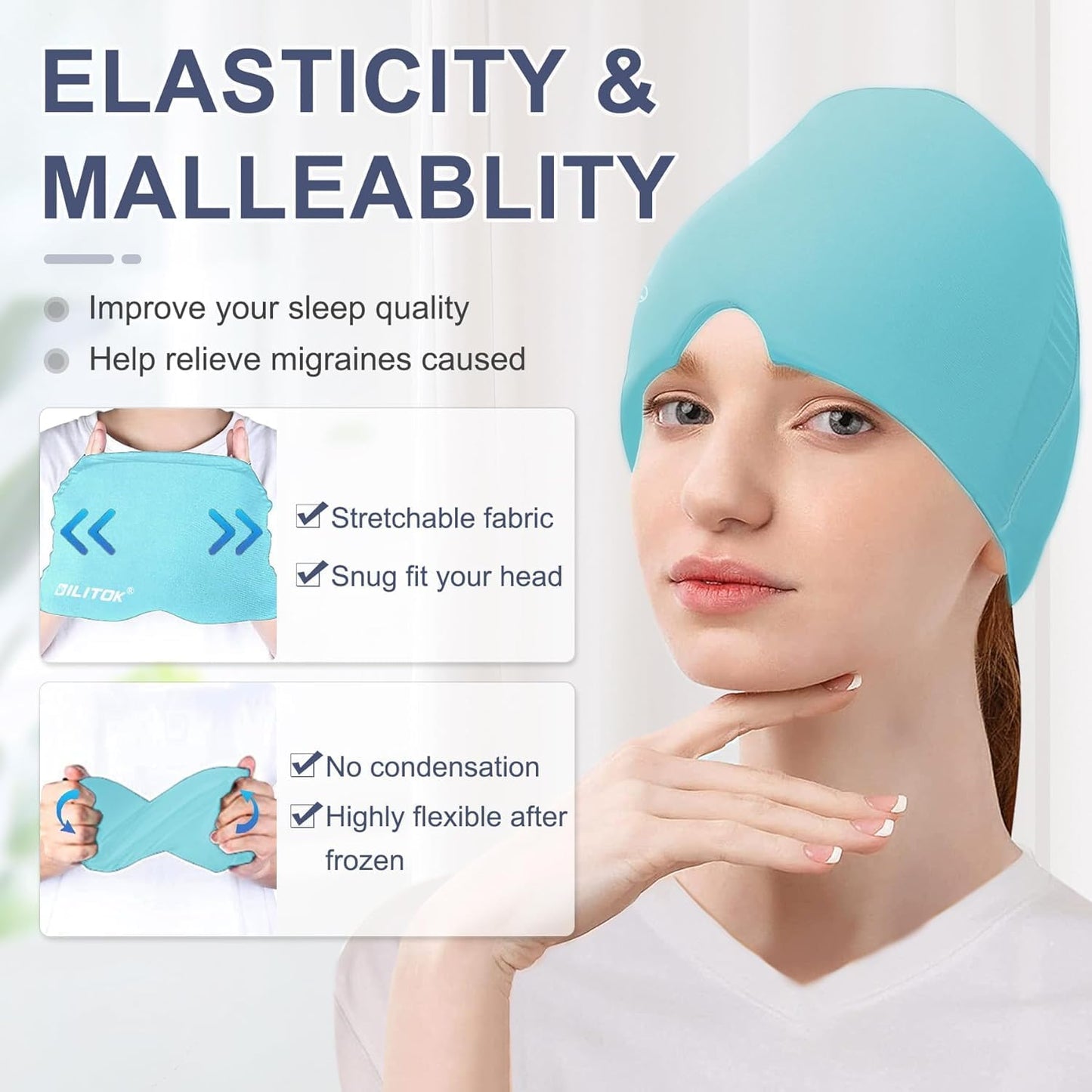 Migraine relief cap