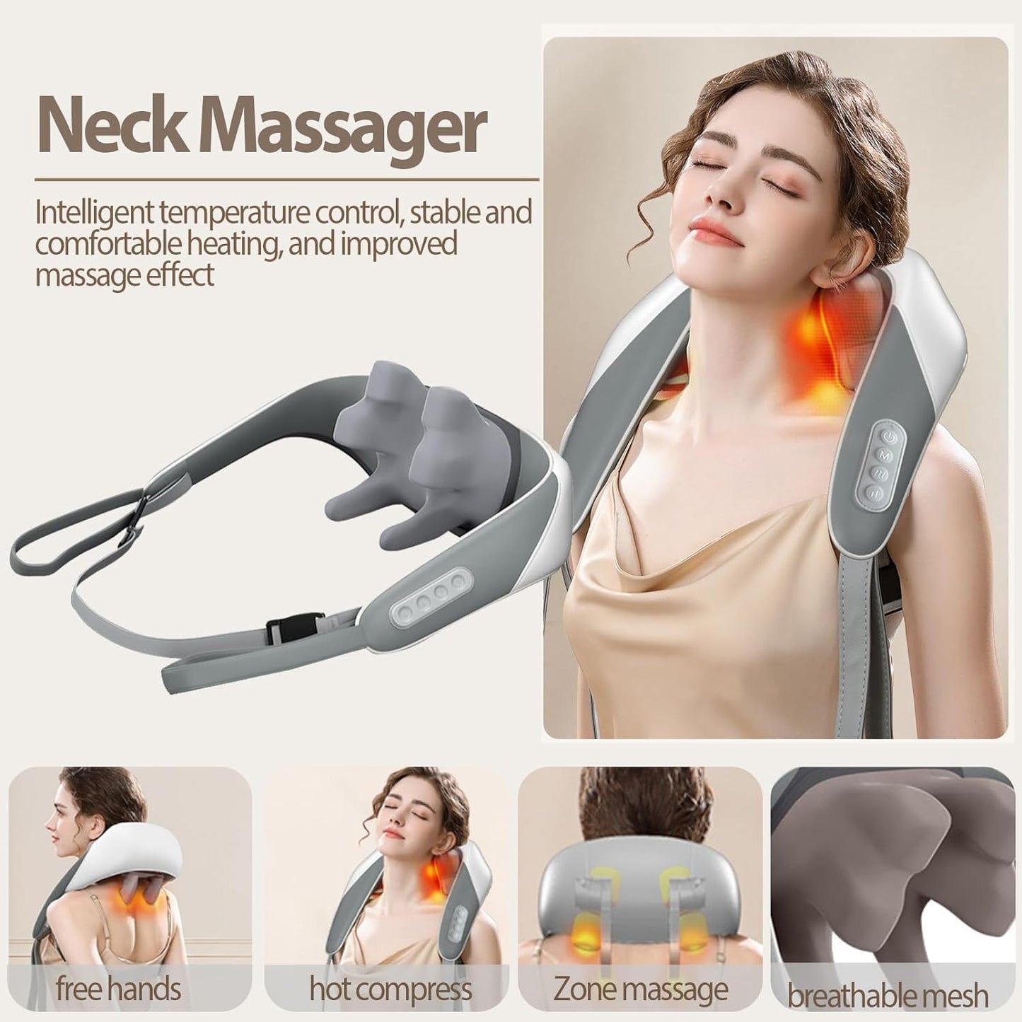 Neck and shoulders massager