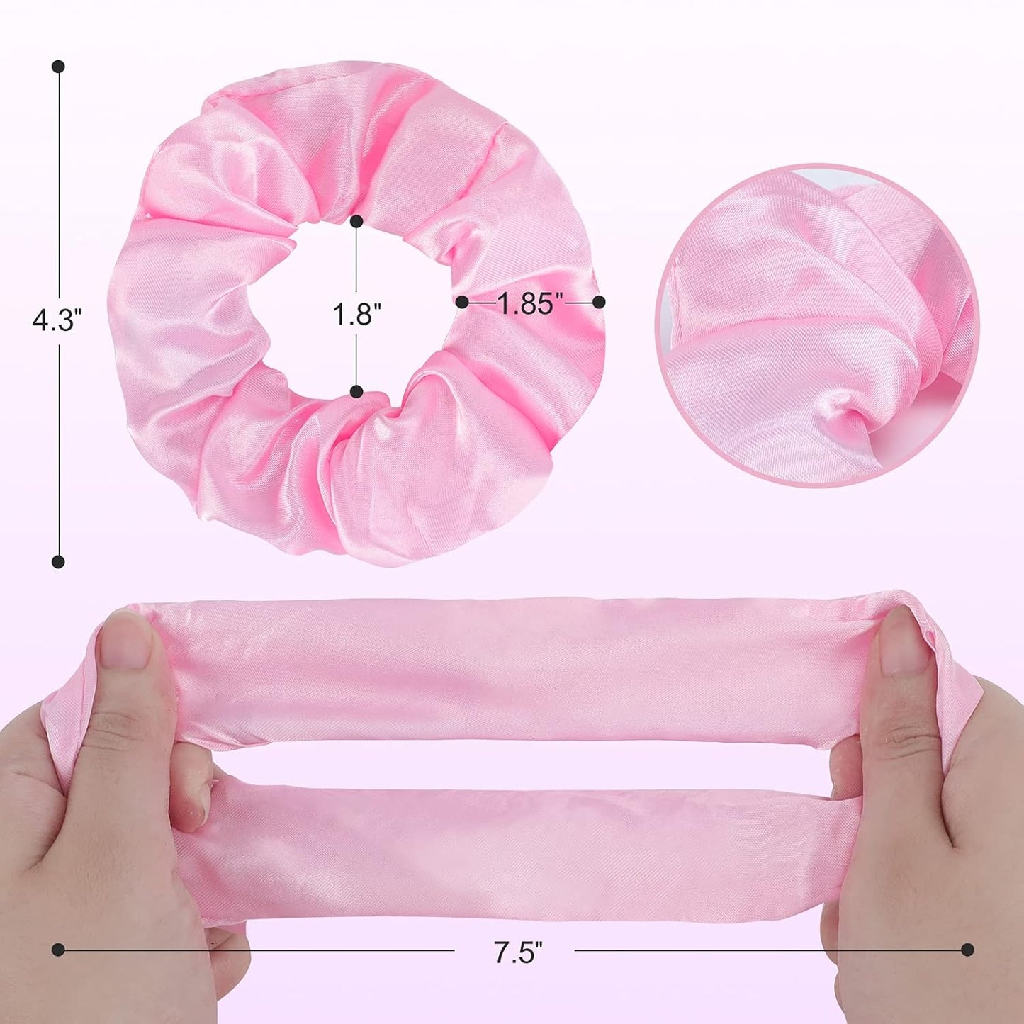 LED Hair Scrunchies Light Up Elastic Bands