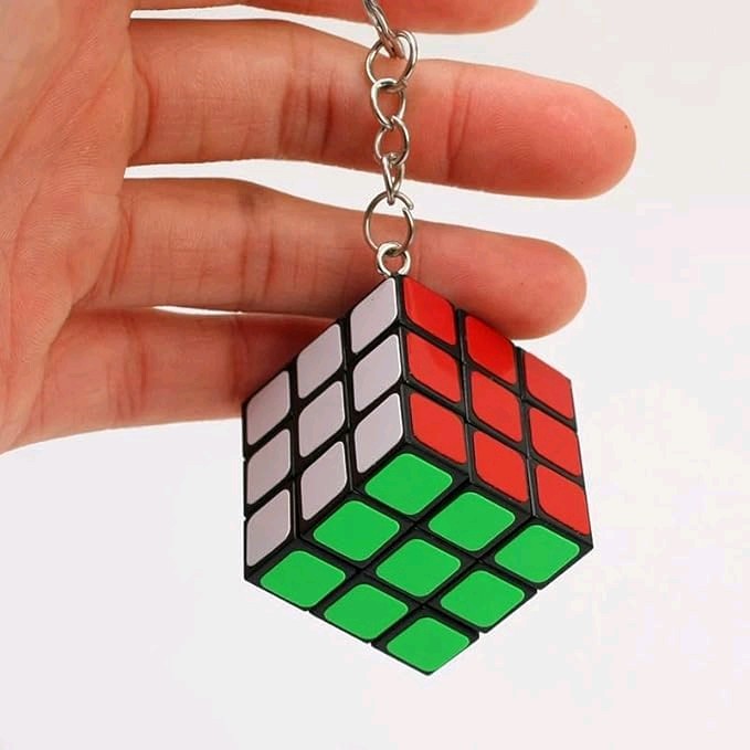 Mini Rubik's cube keychain