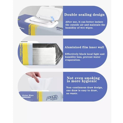 Kitchen cleaning wipes