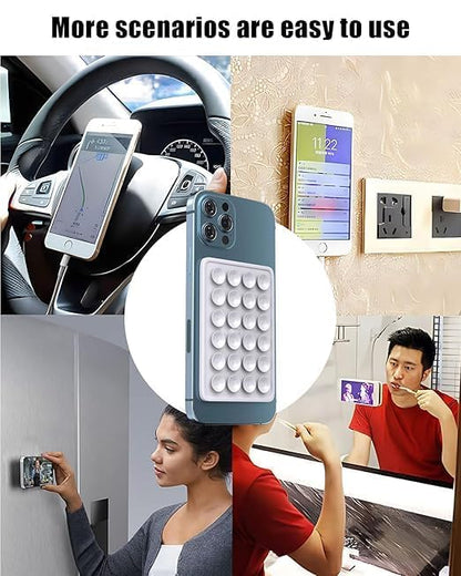 Sticky grippy phone stands