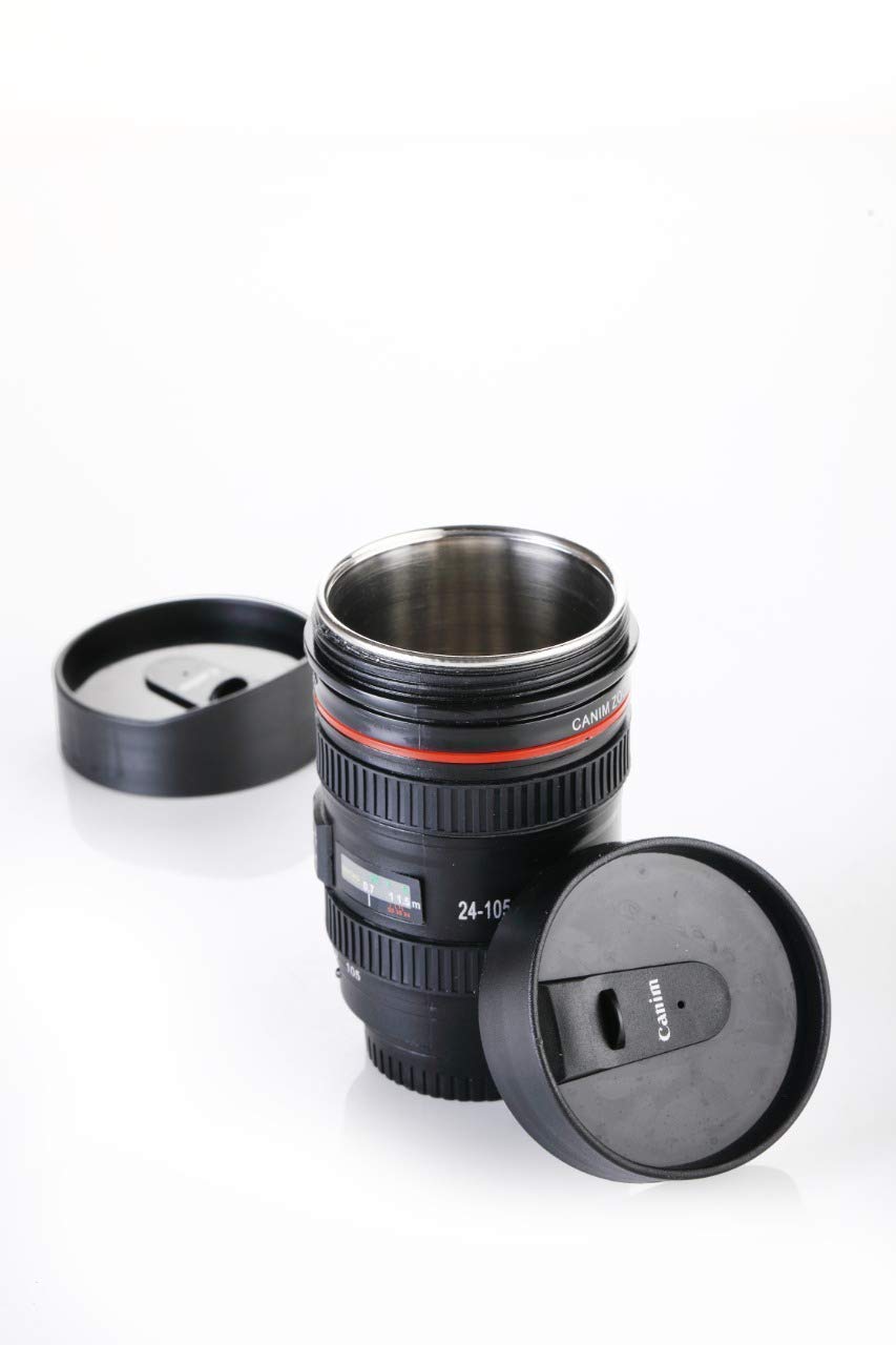 camera lens coffee mug