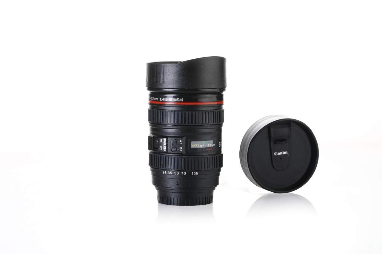 camera lens coffee mug