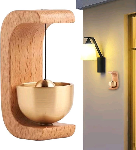Brass bell with magnet