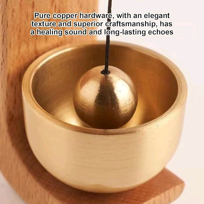 Brass bell with magnet