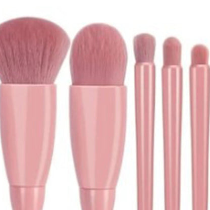 Cosmetic mirror with brushes
