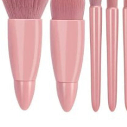 Cosmetic mirror with brushes