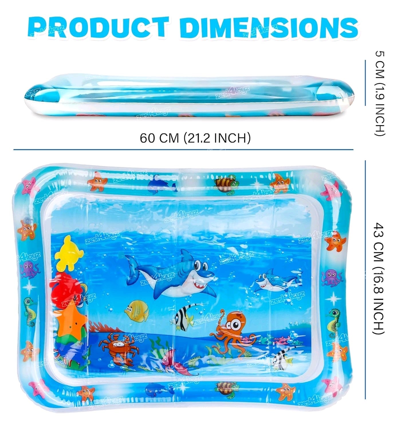 Infinno Inflatable Mat Premium Baby Water Play Mat