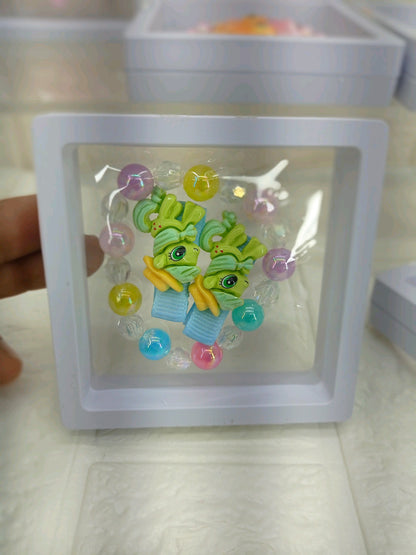 Labubu shape bracelet with clip