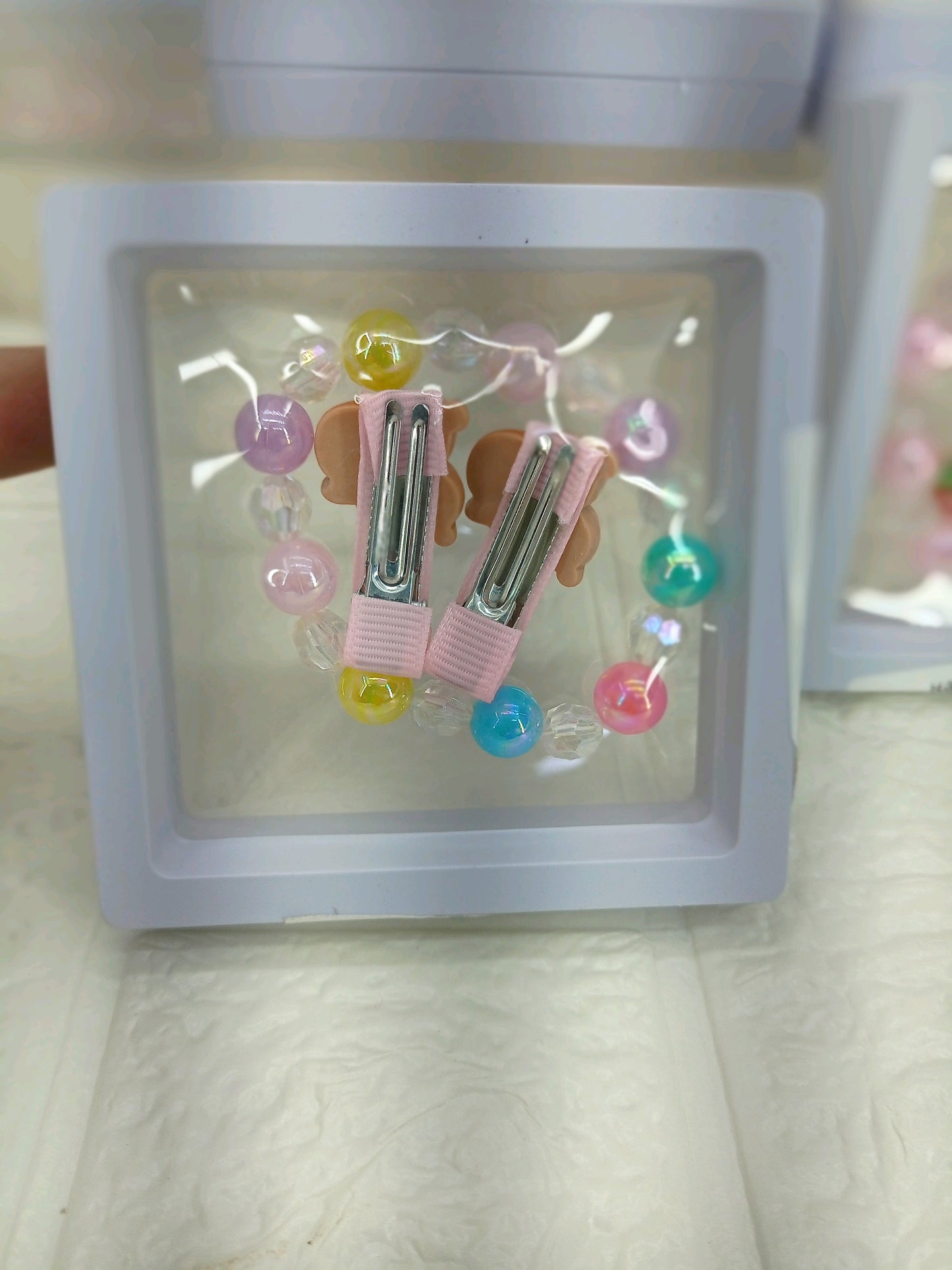 Labubu shape bracelet with clip