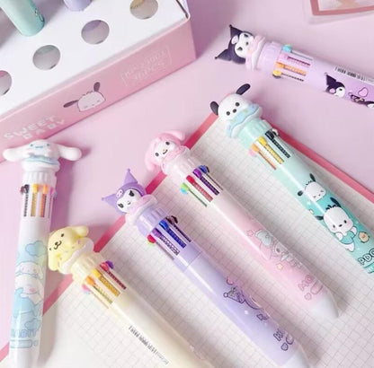10-in-1 Multi-color Ballpoint Pen