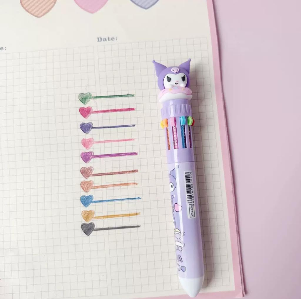 10-in-1 Multi-color Ballpoint Pen