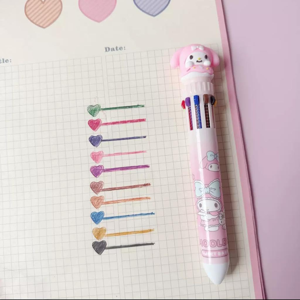 10-in-1 Multi-color Ballpoint Pen