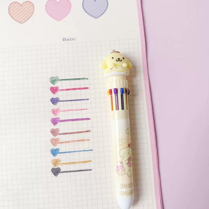 10-in-1 Multi-color Ballpoint Pen
