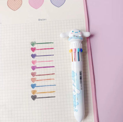 10-in-1 Multi-color Ballpoint Pen