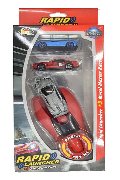 Mini speed launcher toy with car