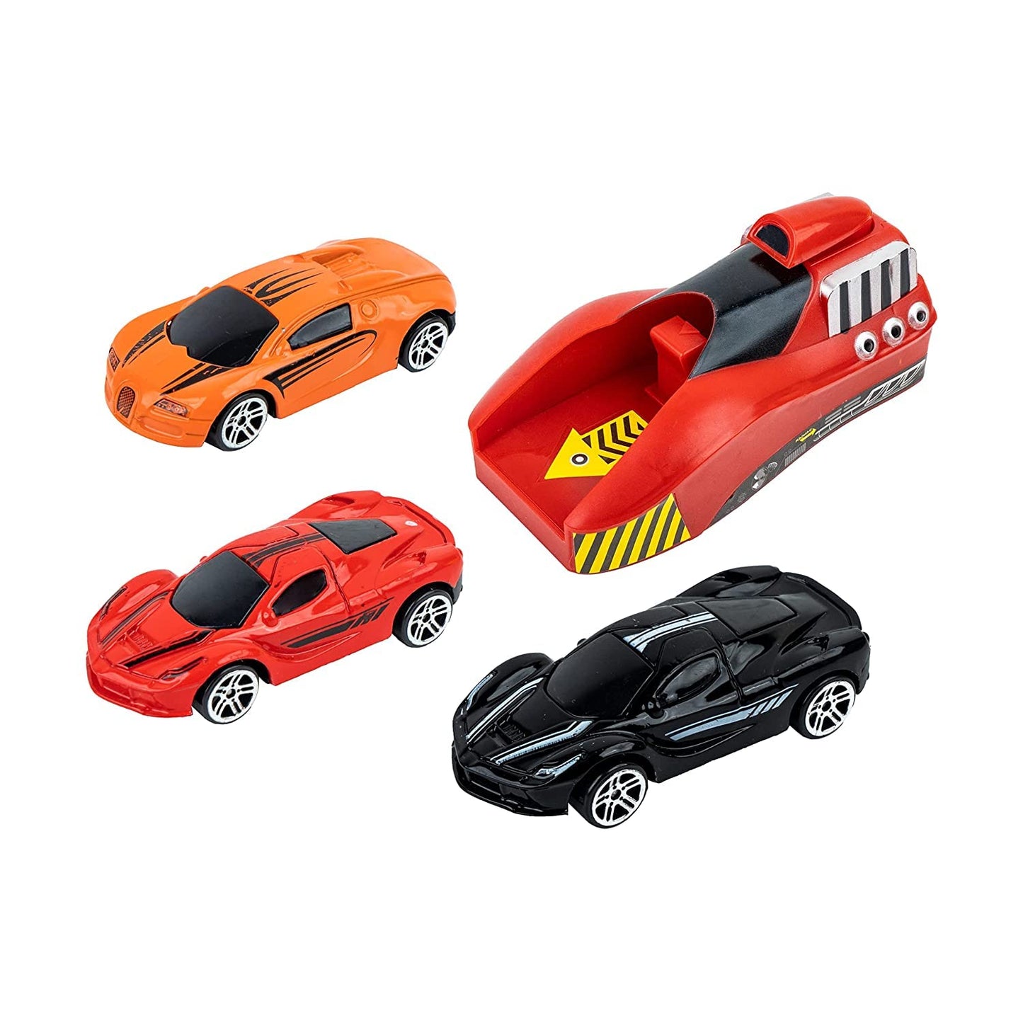 Mini speed launcher toy with car