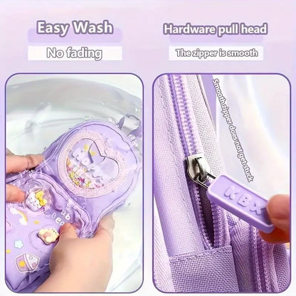 three-layer pencil pouch with a panda design