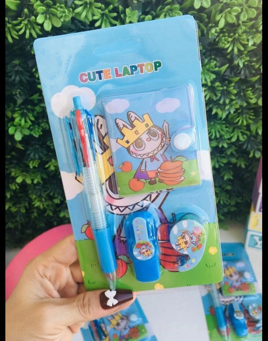 Cute Laptop stationery set