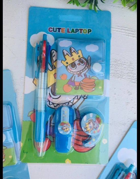 Cute Laptop stationery set