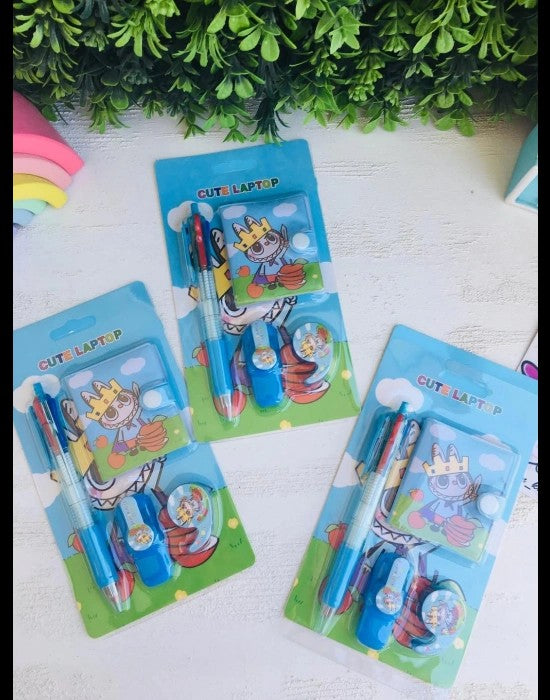 Cute Laptop stationery set