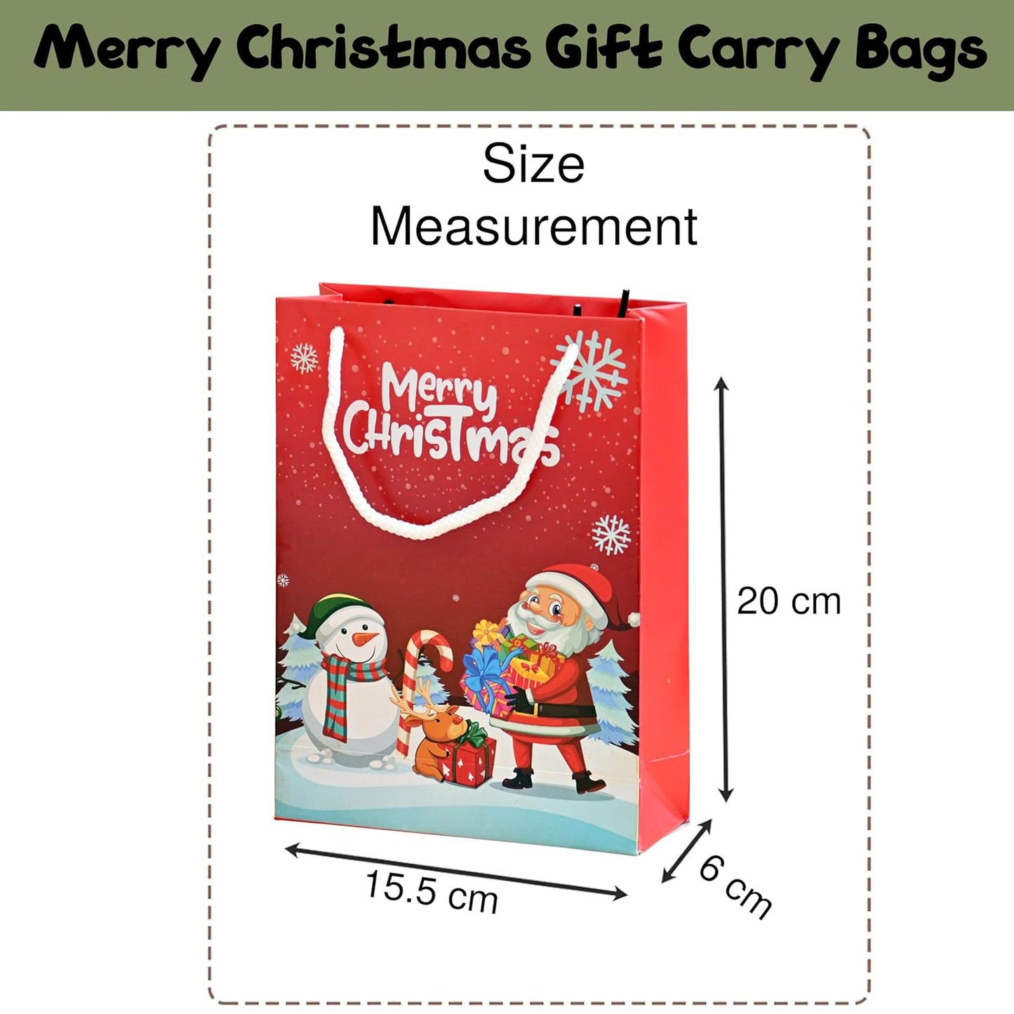 Christmas paper gift bag