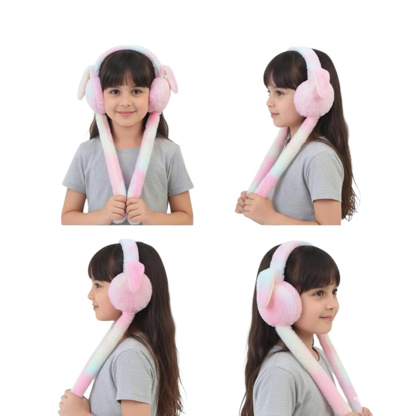 Ear muffs rainbow coloured