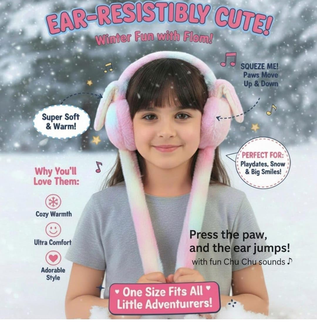 Ear muffs rainbow coloured
