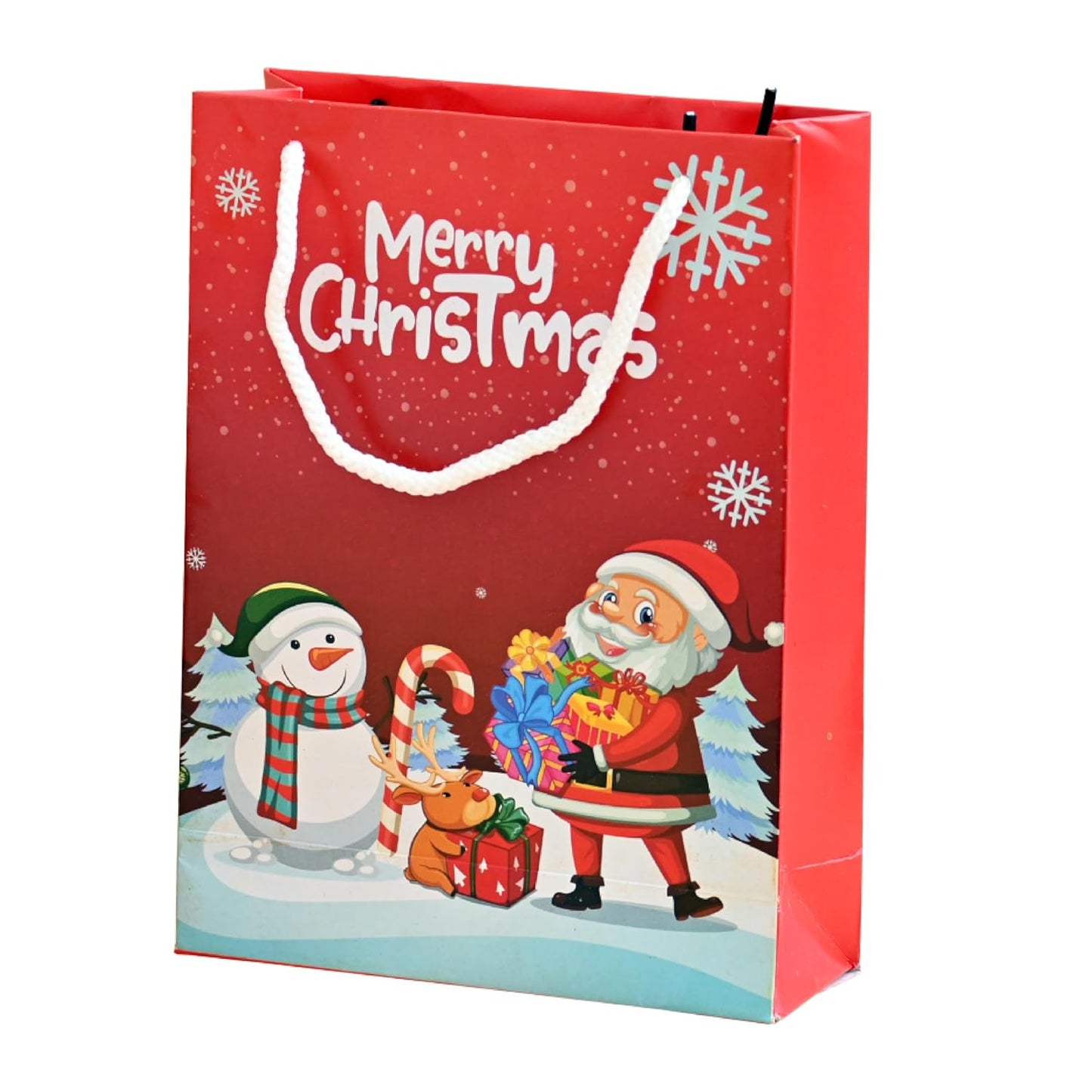 Christmas paper Santa gift bag