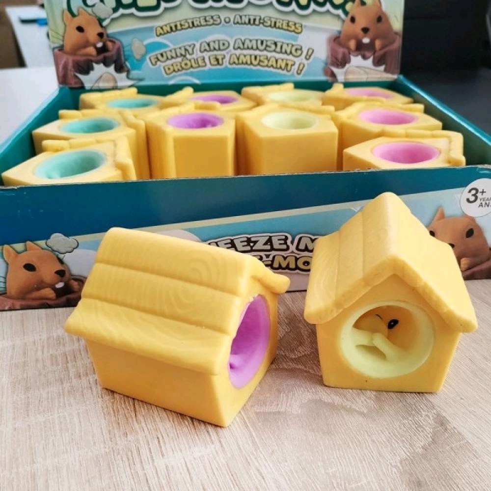 Mouse in Cheese squeeze toy