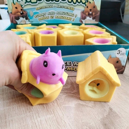 Mouse in Cheese squeeze toy