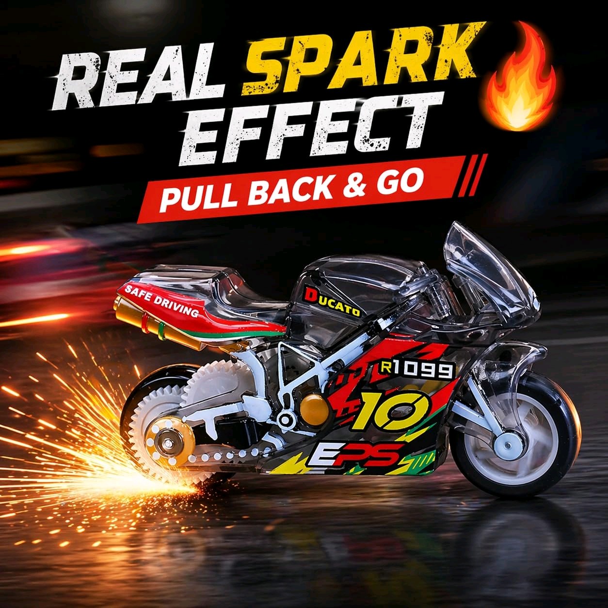 Mini Sparking Bike Keychain