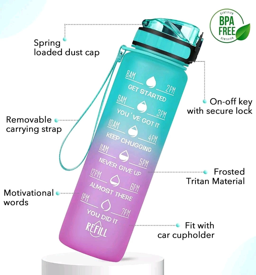 Gradient Water Bottle