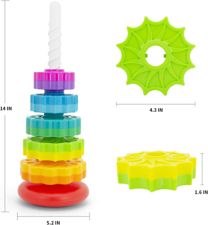 Rainbow spinning tower