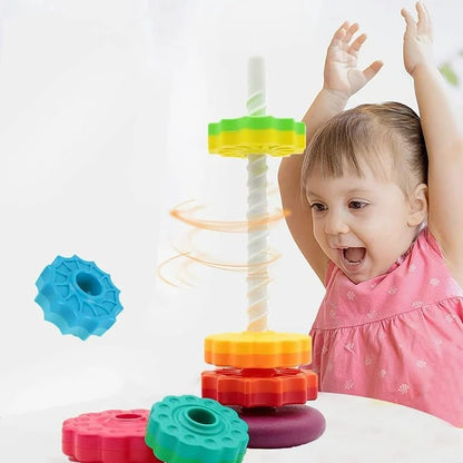 Rainbow spinning tower