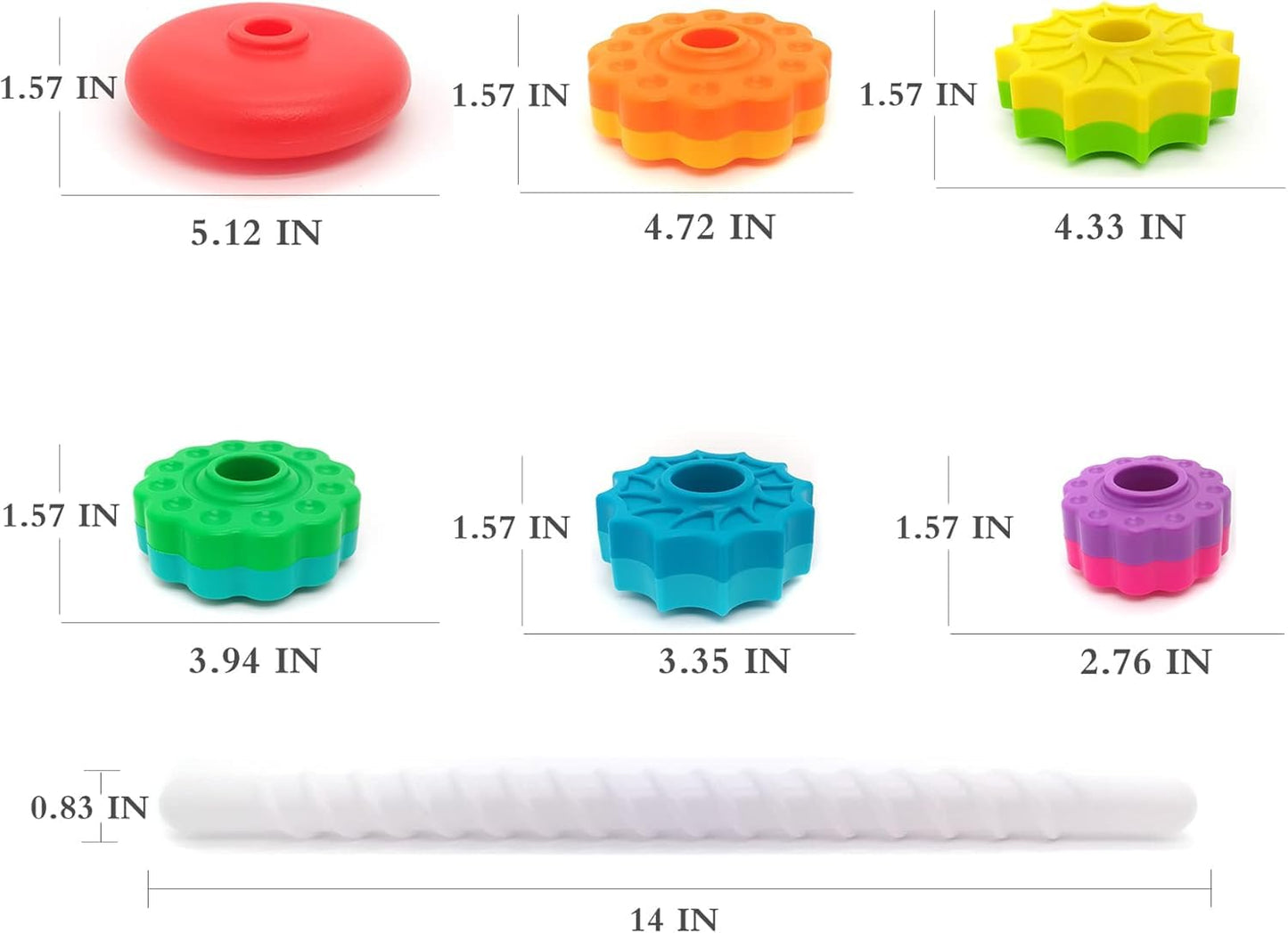 Rainbow spinning tower